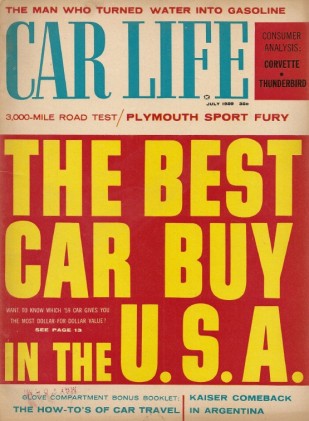 CAR LIFE 1959 JULY - VETTE & T'BIRD TESTED, FURY SPECIAL*